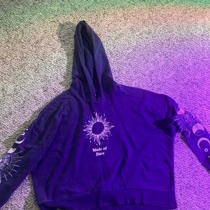adorable purple Rebellious One halter jacket, size Youth Large, ‘Made of Stars’